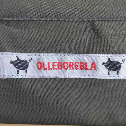 アルベロベロ OLLEBOREBLA オレボレブラ ブタさんボタン おさるさん アップリケ ビジュー装飾 フリル チュニックシャツワンピース レディース