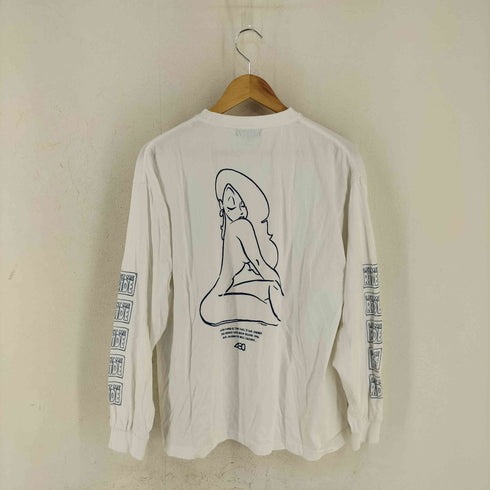 フォーサーティー fourthirty L/S 両面プリントクルーネックTシャツ メンズ JPN:2