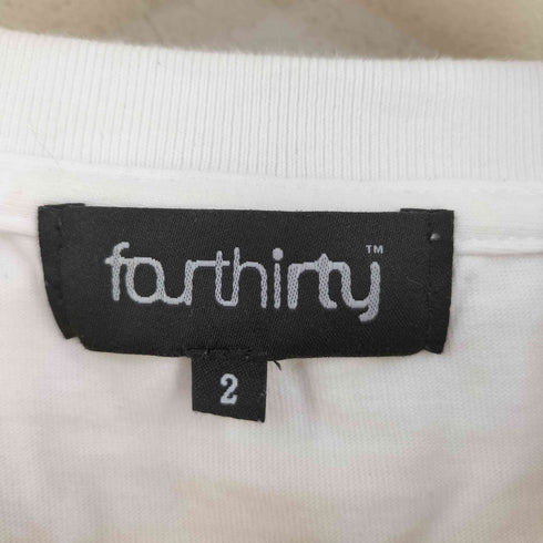 フォーサーティー fourthirty L/S 両面プリントクルーネックTシャツ メンズ JPN:2