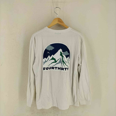 フォーサーティー fourthirty L/S 両面プリントクルーネックTシャツ メンズ JPN:2