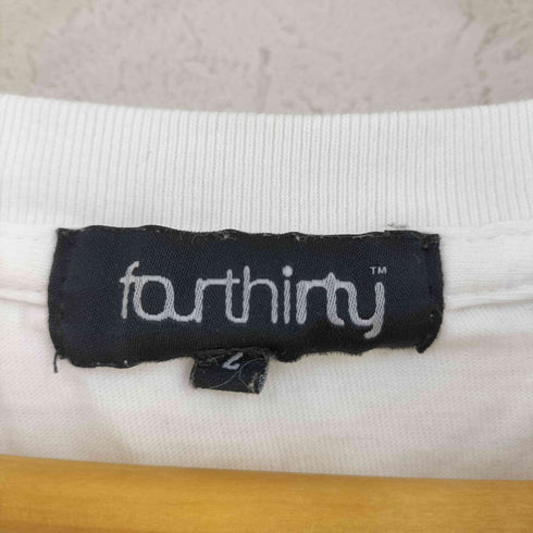 フォーサーティー fourthirty L/S 両面プリントクルーネックTシャツ メンズ JPN:2