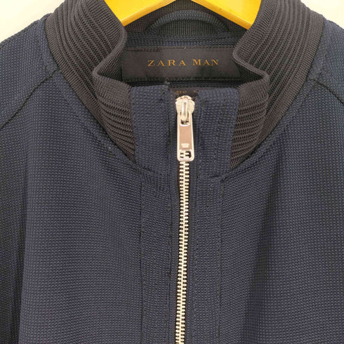 ザラマン ZARA MAN 鹿の子 ジップアップブルゾン メンズ import:M