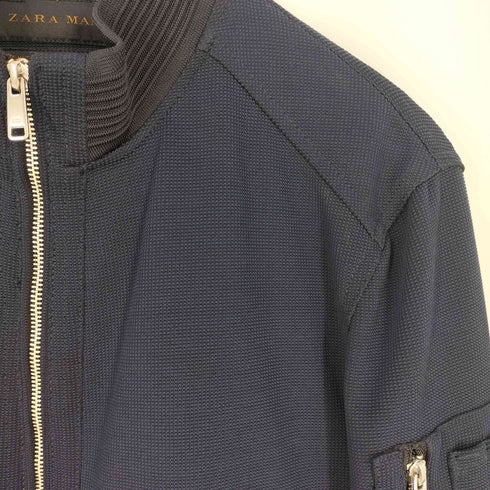 ザラマン ZARA MAN 鹿の子 ジップアップブルゾン メンズ import:M