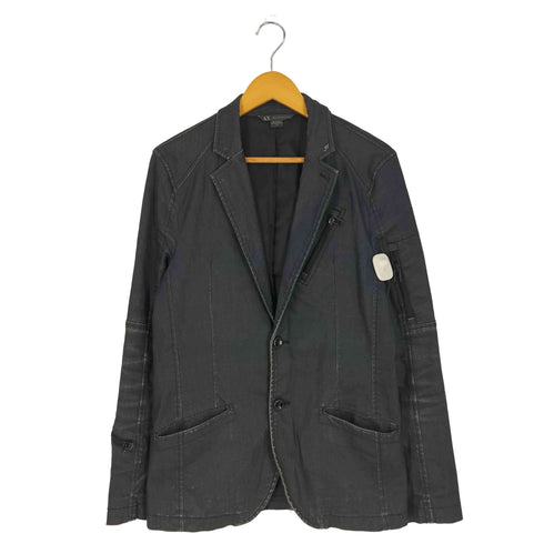 アルマーニエクスチェンジ ARMANI EXCHANGE コーティング 袖ジップ 2Bテーラードジャケット メンズ import:S