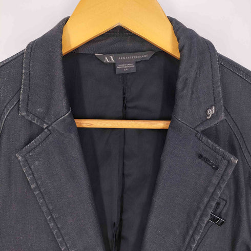 アルマーニエクスチェンジ ARMANI EXCHANGE コーティング 袖ジップ 2Bテーラードジャケット メンズ import:S