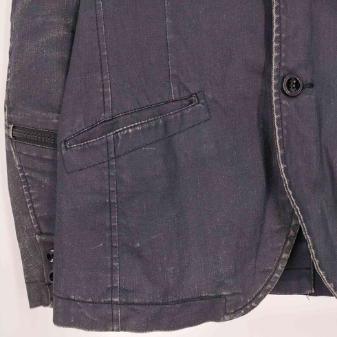 アルマーニエクスチェンジ ARMANI EXCHANGE コーティング 袖ジップ 2Bテーラードジャケット メンズ import:S