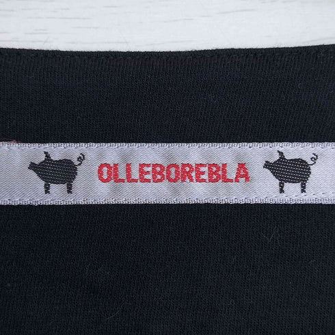 アルベロベロ OLLEBOREBLA オレボレブラ ブタさん 美容室 はさみ刺繍 プリント 半袖チュニック レディース