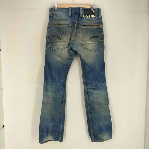 ジースターロー G-STAR RAW NAVY ATTACC STRAIGHT ダメージ加工 デニム パンツ グランジ メンズ 30