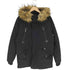 ディーゼル DIESEL TEFLON フェイクファー 比翼ジップ ドローコード ダウン ジャケット メンズ import:S