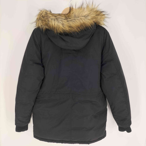 ディーゼル DIESEL TEFLON フェイクファー 比翼ジップ ドローコード ダウン ジャケット メンズ import:S