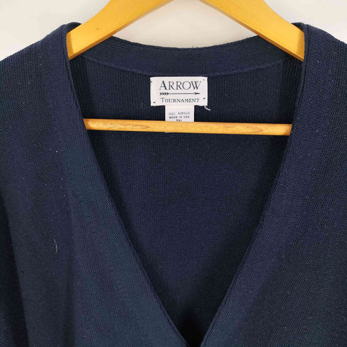 アロー ARROW 90S TOURNAMENT USA製 アクリルカーディガン メンズ 3XL