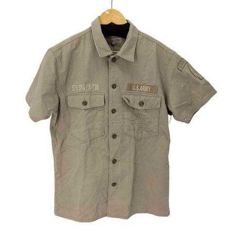 アヴィレックス AVIREX Basic Fatigue Short Sleeve Shirt メンズ JPN:L
