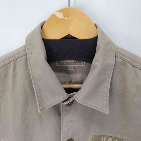 アヴィレックス AVIREX Basic Fatigue Short Sleeve Shirt メンズ JPN:L