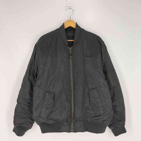 サウスポール SOUTHPOLE 90S キルティング リバーシブル ボンバージャケット メンズ import:L