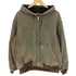カーハート Carhartt 90-00S メキシコ製 DUCK ACTIVE JACKET 裏地メッシュ 革パッチ フーデッド ダック地 アクティブジャケット メンズ 2XL