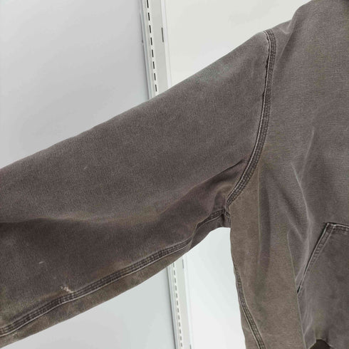 カーハート Carhartt 90-00S メキシコ製 DUCK ACTIVE JACKET 裏地メッシュ 革パッチ フーデッド ダック地 アクティブジャケット メンズ 2XL