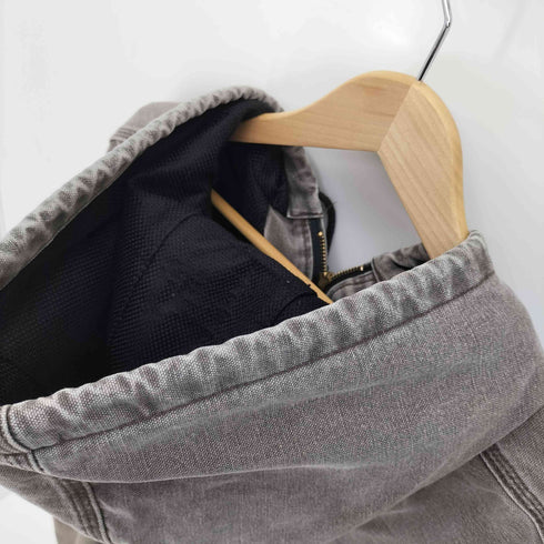 カーハート Carhartt 90-00S メキシコ製 DUCK ACTIVE JACKET 裏地メッシュ 革パッチ フーデッド ダック地 アクティブジャケット メンズ 2XL