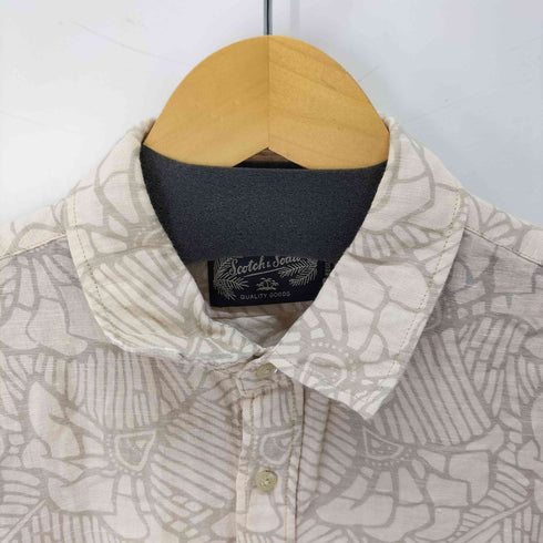 スコッチアンドソーダ SCOTCH&SODA 総柄 リネン混 長袖シャツ メンズ JPN:L