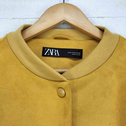 ザラ ZARA フェイクスエードブルゾンジャケット レディース M
