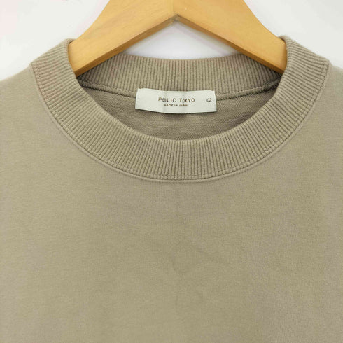パブリックトウキョウ PUBLIC TOKYO 23aw 極クルーネックプルオーバースウェット メンズ JPN:2