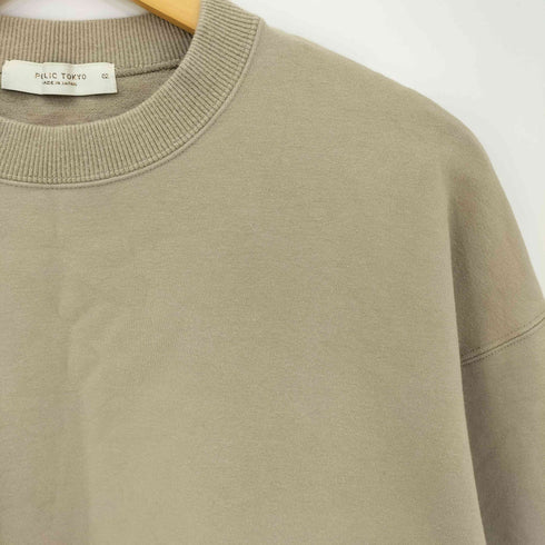 パブリックトウキョウ PUBLIC TOKYO 23aw 極クルーネックプルオーバースウェット メンズ JPN:2