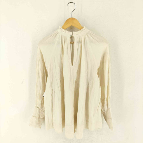 ヌキテパ NE QUITTEZ PAS moss cotton frill collar blouse モスコットンフリルカラーブラウス レディース