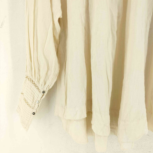 ヌキテパ NE QUITTEZ PAS moss cotton frill collar blouse モスコットンフリルカラーブラウス レディース