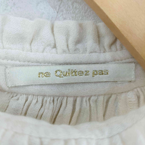 ヌキテパ NE QUITTEZ PAS moss cotton frill collar blouse モスコットンフリルカラーブラウス レディース