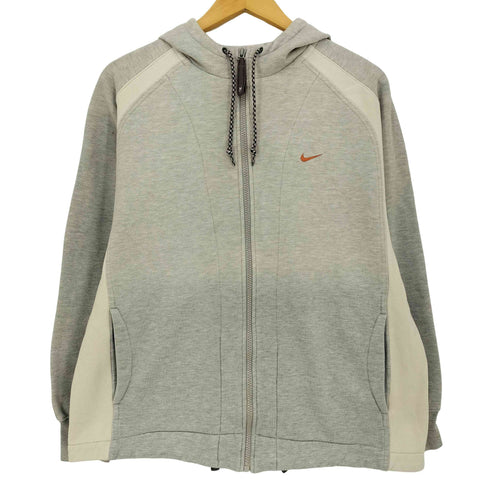 ナイキ NIKE 00s グレータグ ロゴ刺繍 SWOOSH ZIP HOODIE スウォッシュ ジップ フードル メンズ import:L