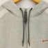 ナイキ NIKE 00s グレータグ ロゴ刺繍 SWOOSH ZIP HOODIE スウォッシュ ジップ フードル メンズ import:L