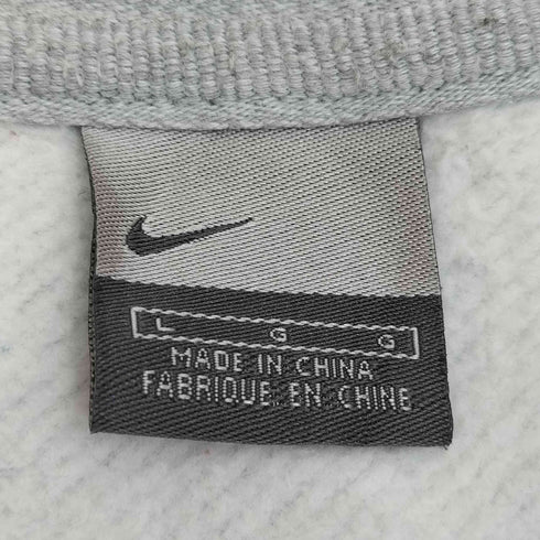 ナイキ NIKE 00s グレータグ ロゴ刺繍 SWOOSH ZIP HOODIE スウォッシュ ジップ フードル メンズ import:L
