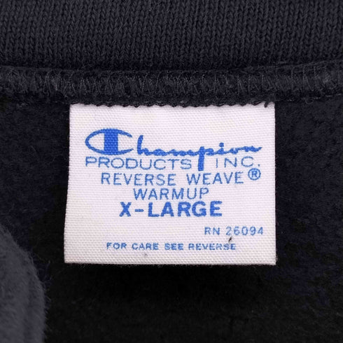 チャンピオン Champion 青単タグ復刻 REVERSE WEAVE ハーフジップスウェット メンズ JPN:XL