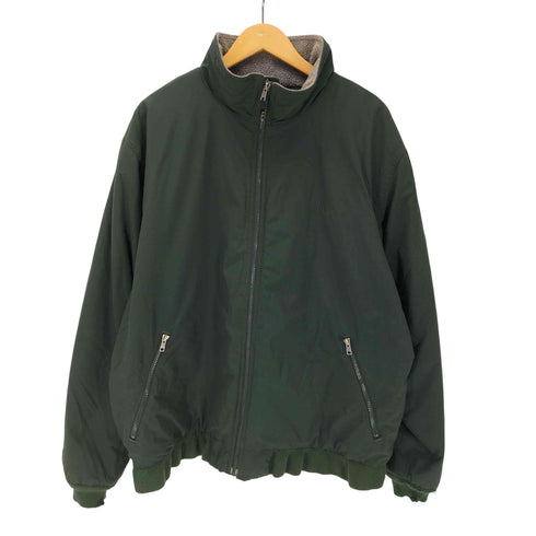 エルエルビーン L.L.Bean 90S ロゴ刺繍 裏地フリース Warm Up Jacket ウォームアップジャケット Three-Season Jacket 3シーズンジャケット ブルゾン ビックサイズ メンズ import:XL