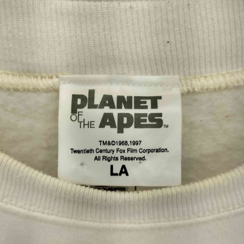 90s 1997年 USA製 PLANET OF THE APES 猿の惑星 オリジナルタグ グラフィックプリント スウェット メンズ L