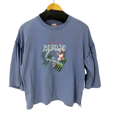 ニコアンド niko and... スペースアニマルフリルTEE レディース JPN:L