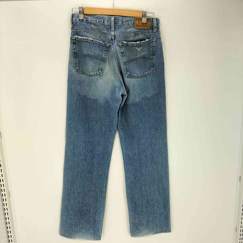 アルマーニジーンズ ARMANI JEANS Simin T SPA イタリア製 ロゴ パッチ ボタンフライ デニム パンツ メンズ 31