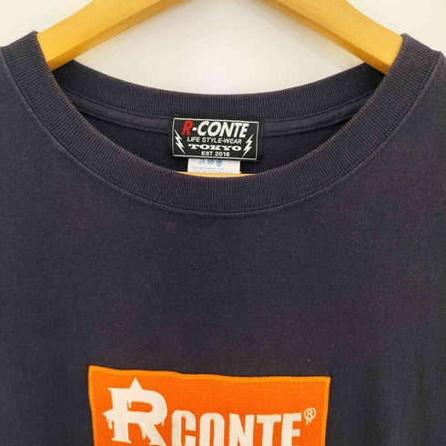 RCONTE 23ss LIFE STYLE WEAR フロントボックスロゴ刺繍 コットン クルーネックTシャツ メンズ JPN:XL