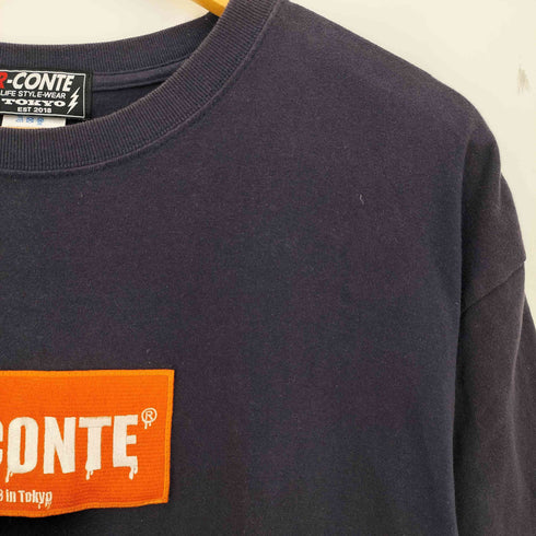 RCONTE 23ss LIFE STYLE WEAR フロントボックスロゴ刺繍 コットン クルーネックTシャツ メンズ JPN:XL