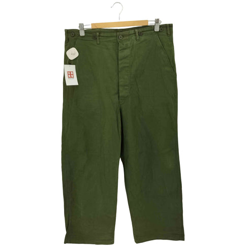 スウィーディシュアーミー SWEDISH ARMY 50-60s スウェーデン軍 シンチバック サロペットボタン ワークパンツ メンズ 98L