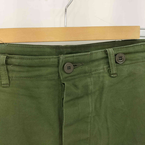スウィーディシュアーミー SWEDISH ARMY 50-60s スウェーデン軍 シンチバック サロペットボタン ワークパンツ メンズ 98L