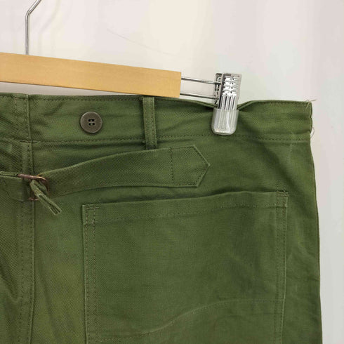 スウィーディシュアーミー SWEDISH ARMY 50-60s スウェーデン軍 シンチバック サロペットボタン ワークパンツ メンズ 98L