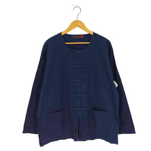 モーホーム 藍染 農民服 チャイナシャツ レディース import:XL