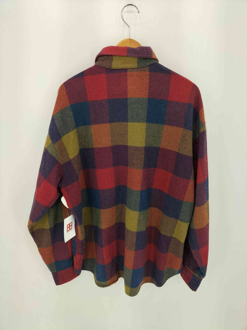 ギャップ Gap 90-00s OLD GAP フランネルチェック ウール混 長袖シャツ メンズ XL