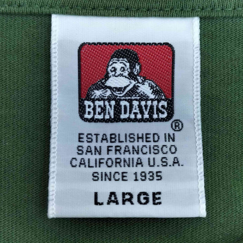 ベンデイビス BEN DAVIS L/S POCKET TEE ポケット 長袖Tシャツ メンズ import:L