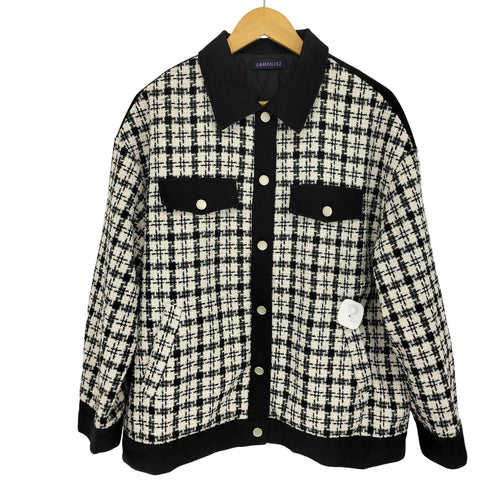 LAMEILI52 ツイードジャケット レディース JPN:L