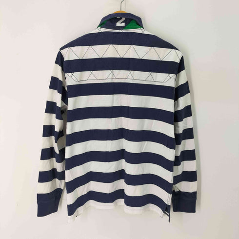 ポロラルフローレン POLO RALPH LAUREN MERCER POLO TEAM ボーダー ラガーシャツ メンズ import:M