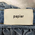 パピエ papier ECHORD別注 DENIM HOLDER BLOUSE レディース FREE