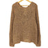 ザラ ZARA knit sweater with woven trim テープ 織り込み オーバーサイズ ニット レディース import:M
