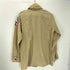 USA製 星条旗 ワッペン 刺繍 OF FICIAL YOUTH SHIRT オフィシャル ユース ワーク サファリ ボーイ スカウト シャツ メンズ import:XL
