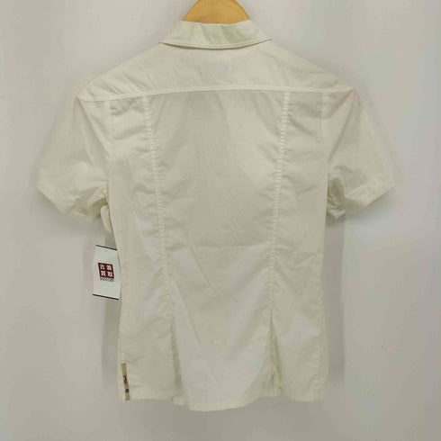 ディーゼル DIESEL 異素材 切替 S/S シャツ ブラウス Y2K レディース import:XS